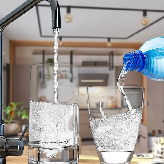 Leitungswasser vs. Mineralwasser