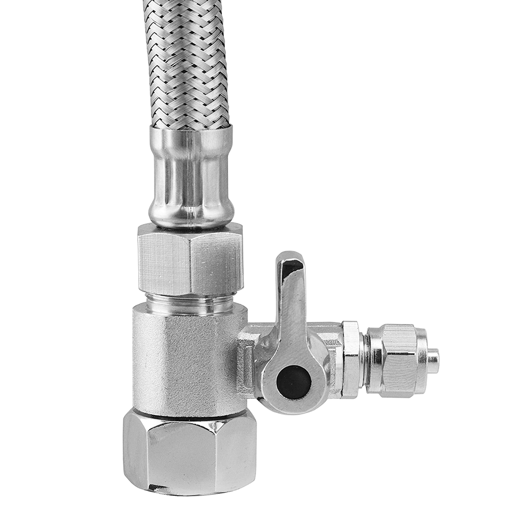 Eckventilanschluss 1/2" IG x 1/2" AG x 3/8"