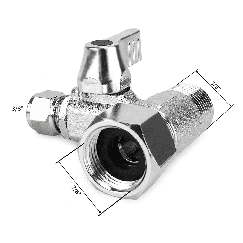 Eckventilanschluss 3/8" IG x 3/8" AG x 3/8"