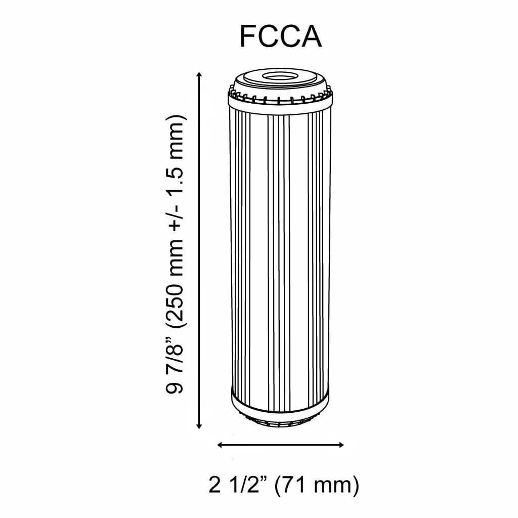 Aquafilter Aktivkohlefilter FCCA 10 zoll