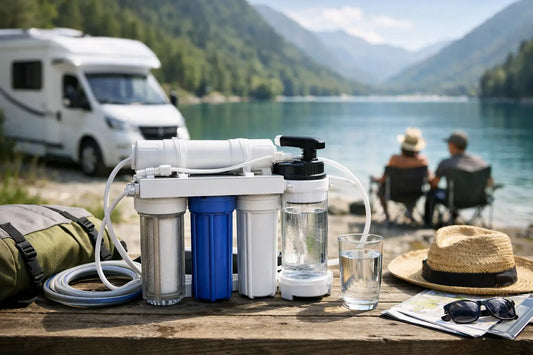 Mobile stromlose Osmoseanlage für Urlaub und Reisen