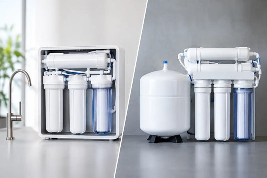 Direktfluss-Osmoseanlage versus Tankanlage