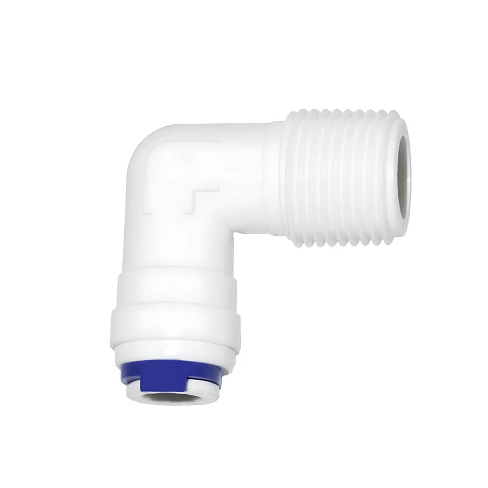 Winkel 3/8" Außengewinde x 1/4" Schlauchanschluss - Anschluss für Booster Pumpe