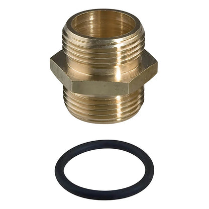 Doppelnippel Messing 1" mit O-Ring – 2er Set
