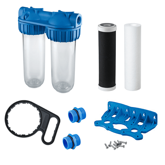 Atlas Filtri 3P Duo Wasserfilter-Set 10 zoll SX 3/4 zoll