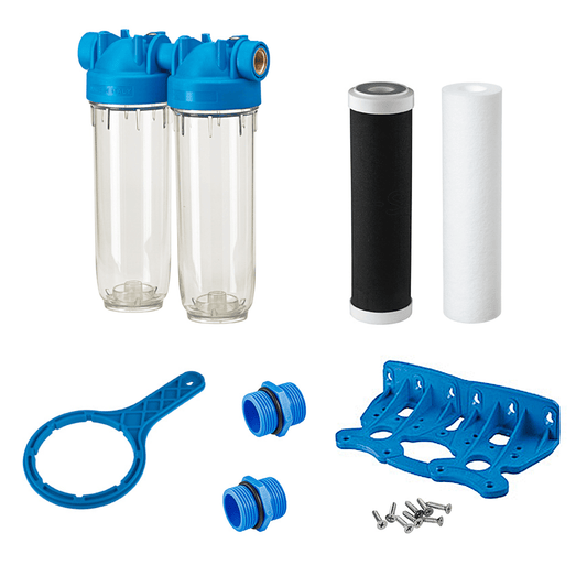 Atlas Filtri DP 10 zoll Duo Wasserfilter-Set 3/4 zoll