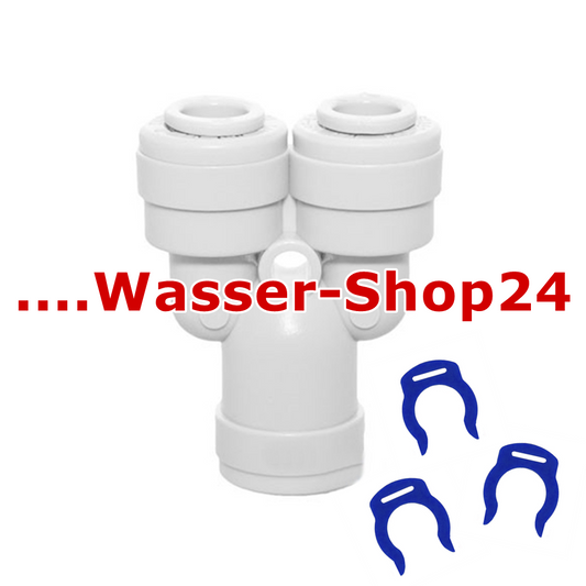 Y-Stück Zwei Wege Trenner 1/4 zoll in-out