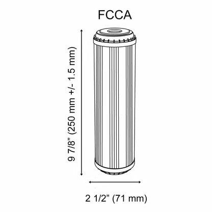 Aquafilter Aktivkohlefilter FCCA 10 zoll