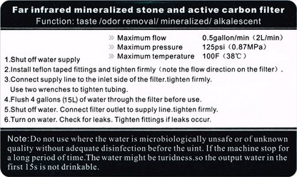 Energetisierungsfilter far-infrared + Carbon ab 200€***