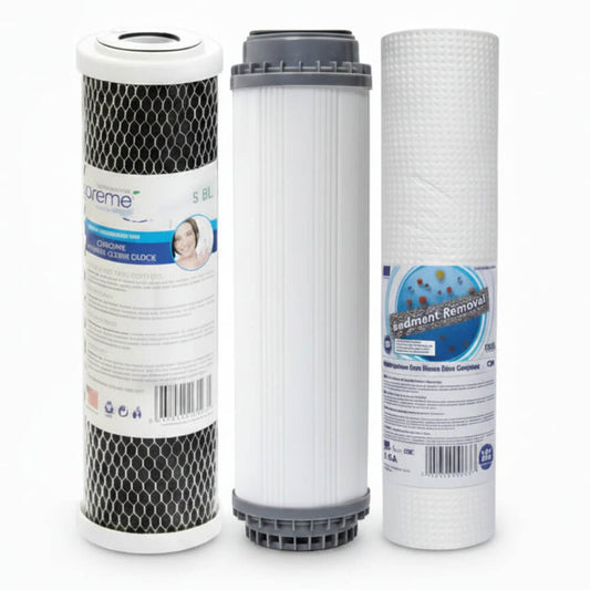 Vorfilterset Aquafilter FCCA GAC Granulatfilter + Supreme CTO Crbonblock