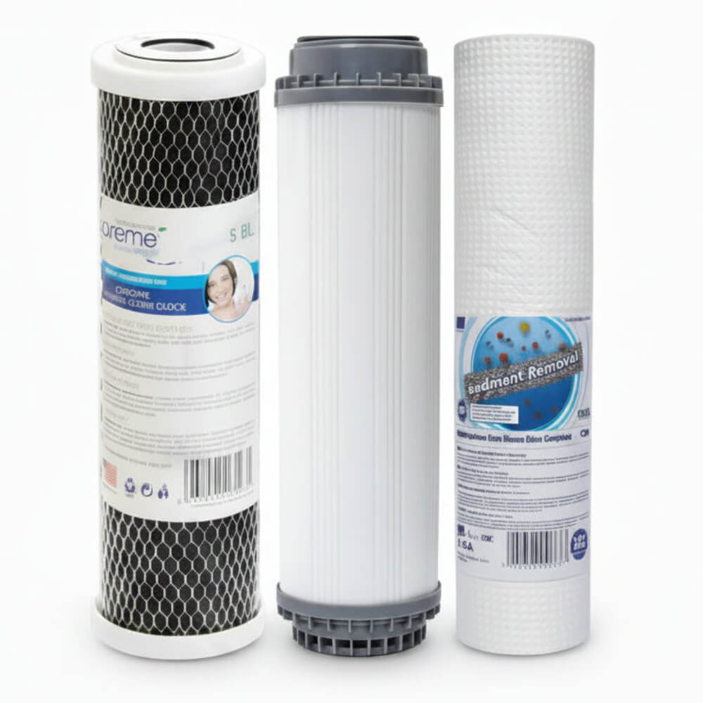 Vorfilterset Aquafilter FCCA GAC Granulatfilter + Supreme CTO Crbonblock