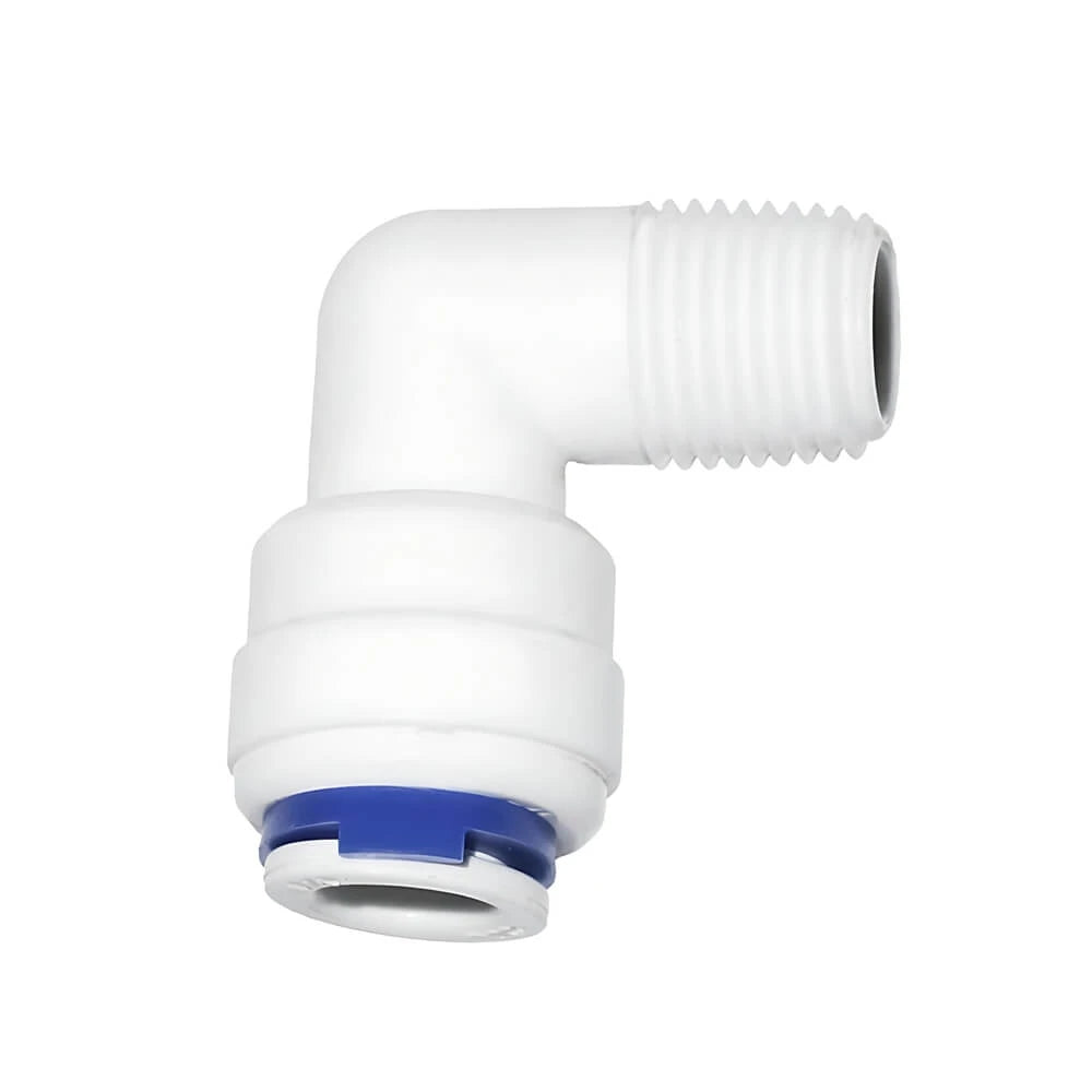 Winkel 90° 1/8" AG × 1/4" Fitting