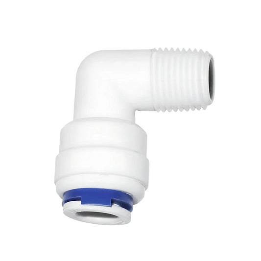Winkel 90° 1/8" AG × 1/4" Fitting